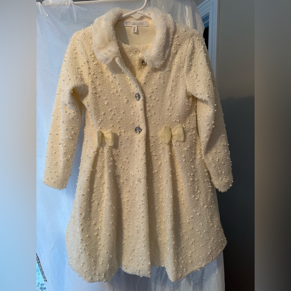 Beautiful toddler dress with matching coat size 4T